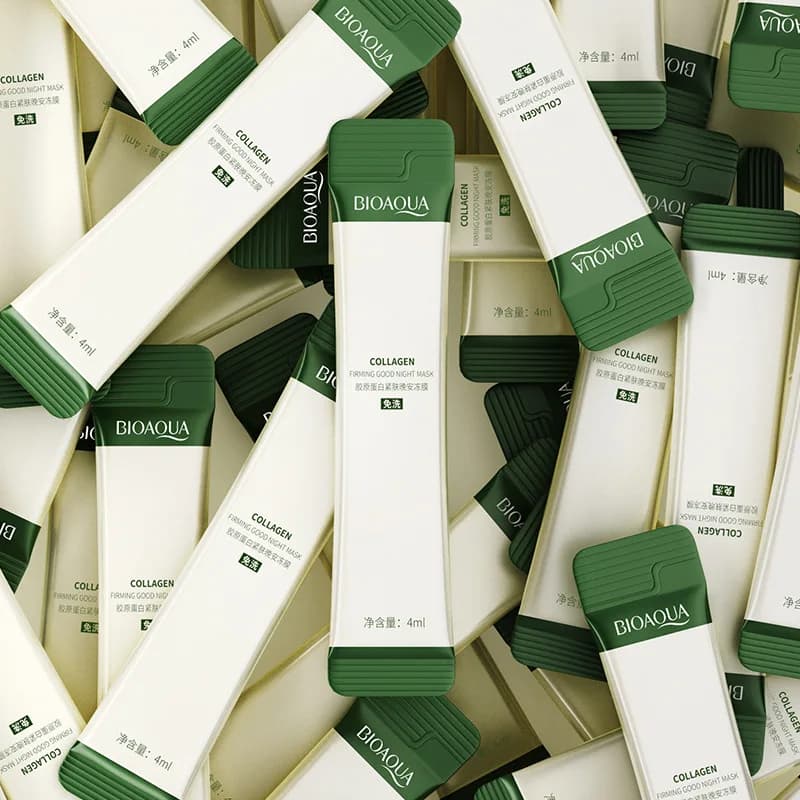 10 masks to the shaving and moisturizing collagen at night, snow-effect gel mask, soothing, moisturizing and soft skin