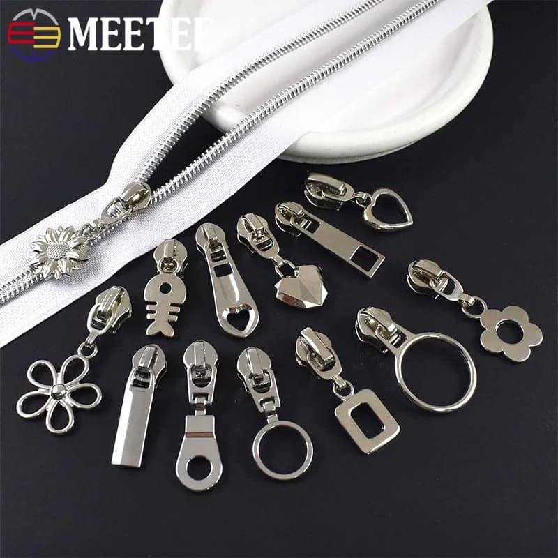 10/20/30Pz 5 # Cerniere in nylon, cursori per giacche, scarpe, decorazioni, tiranti per cerniere, per tasche, borse, kit di riparazione, accessori hardware