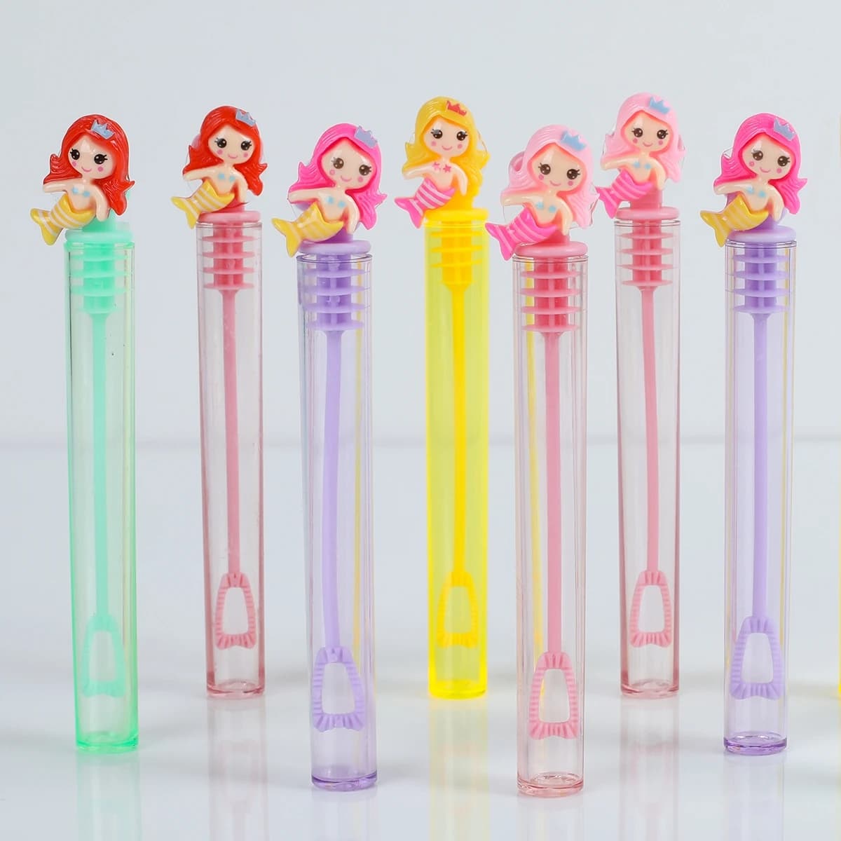 Bottiglia di sapone con tubo a bolle di sirena Sirenetta Decorazioni per feste di compleanno Bambini Matrimonio Baby Shower Regali per feste per ospiti Bomboniere Giocattoli