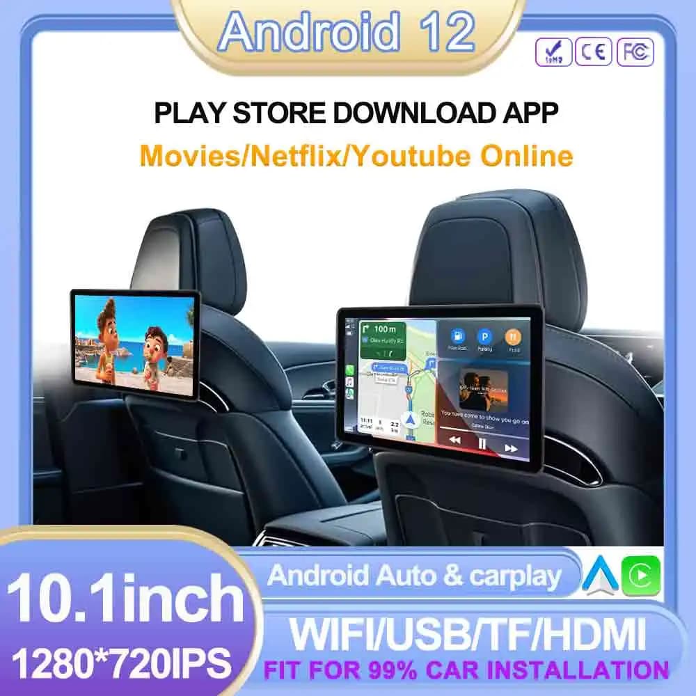 10.1 ''PER 99% Auto Poggiatesta Monitor Tablet Schermi Wireless CarPlay Android Auto Sedile Posteriore Video Lettore TV FM Bluetooth HD Touch
