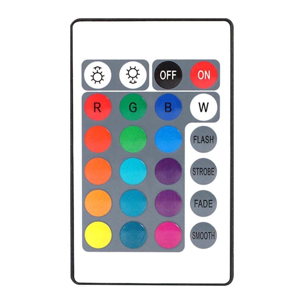 Serie W28 RGB LED Light Telecomando IR 24 tasti Lampada cambiante multicolore Faretto per camera da letto Decorazioni per la casa Lampadine da bar per feste