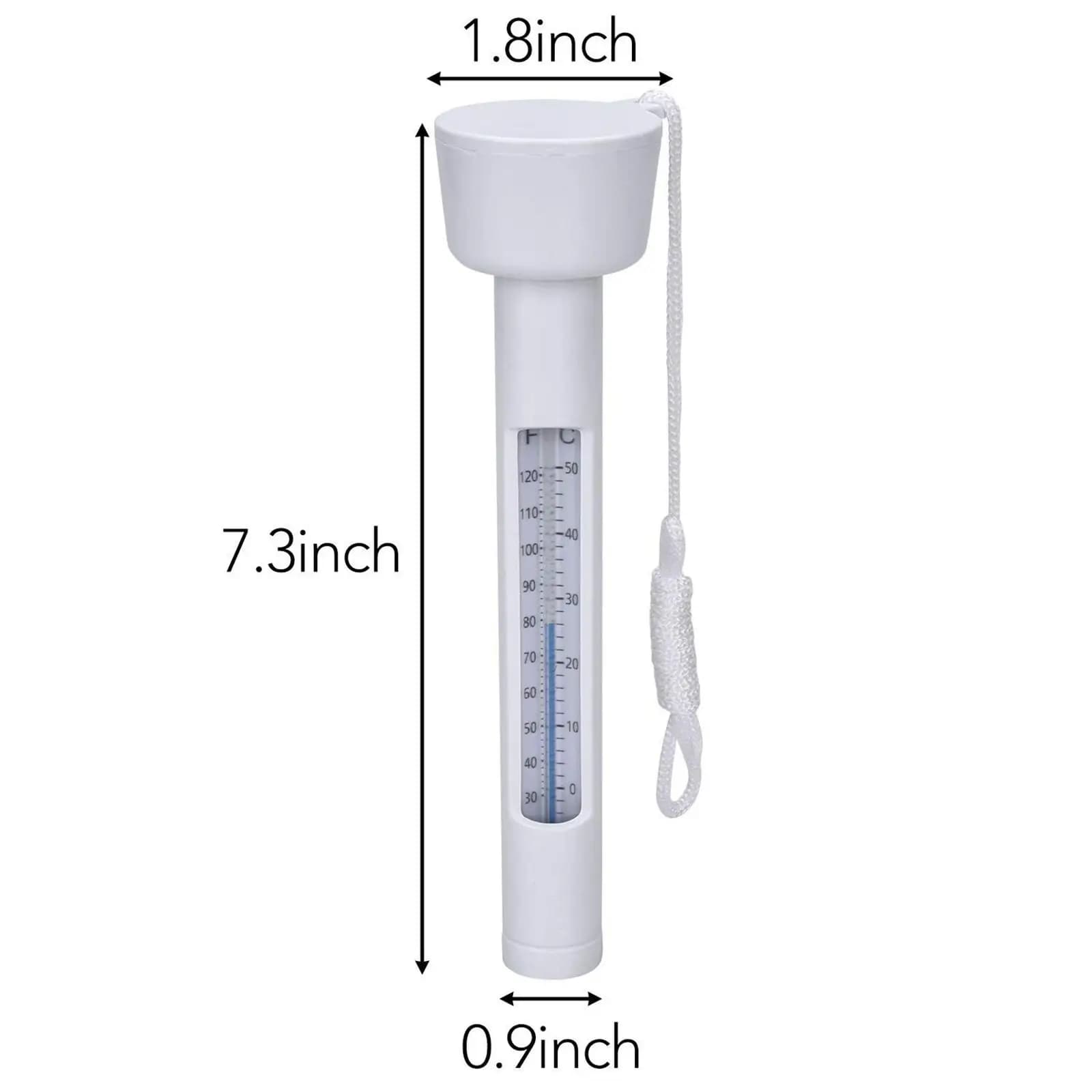 Household Swimming Pool Floating Thermometer Modern Plastic Temperature Meter for Fish Ponds and Spas
