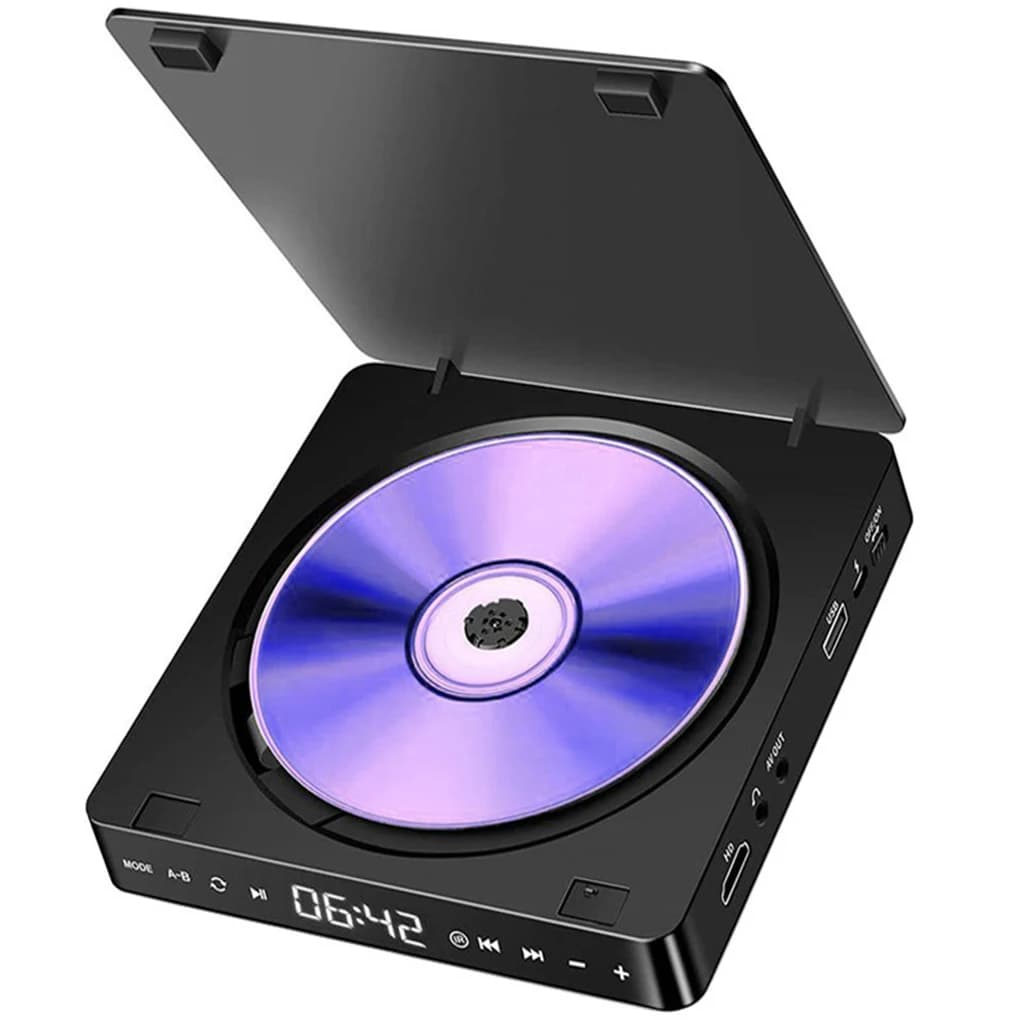 Lettore DVD domestico HD 1080P Touch Screen LED Lettore CD VCD portatile Lettore video stereo Hi-Fi Funziona per proiettore TV con ingresso USB