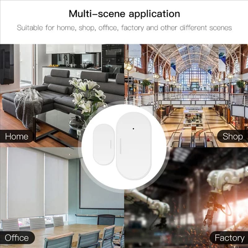 【Preferito del negozio!】 Sensore per porte e finestre Tuya Zigbee 10X Automazione intelligente Protezione di sicurezza APP Smartlife Allarme remoto reale
