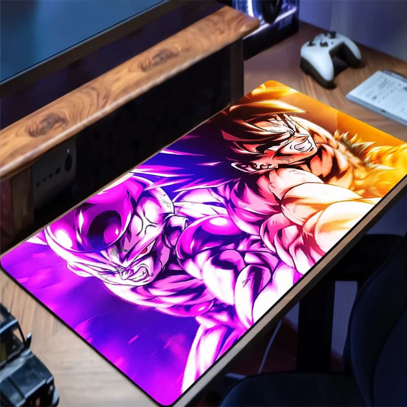Tappetino per Mouse da Gaming Extra Grande DBZ Dragon Ball 90x40cm, Tappeto per Tastiera PC Mini, Laptop, Tappetino Antiscivolo in Gomma per Tavolo