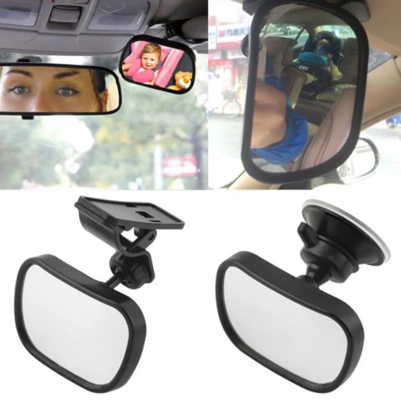 Specchietto per auto per bambini regolabile Sedile posteriore per auto Vista di sicurezza Barra posteriore rivolto verso l'interno dell'auto Monitor per bambini Specchio per sedili di sicurezza inversi