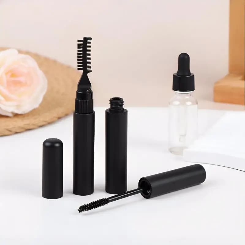 Flacone Vuoto per Mascara da 10ml con Doppia Testina, Ricaricabile, per Gel Sopracciglia, Custodia Personalizzabile per Organizzatore Trucco da Viaggio Personale