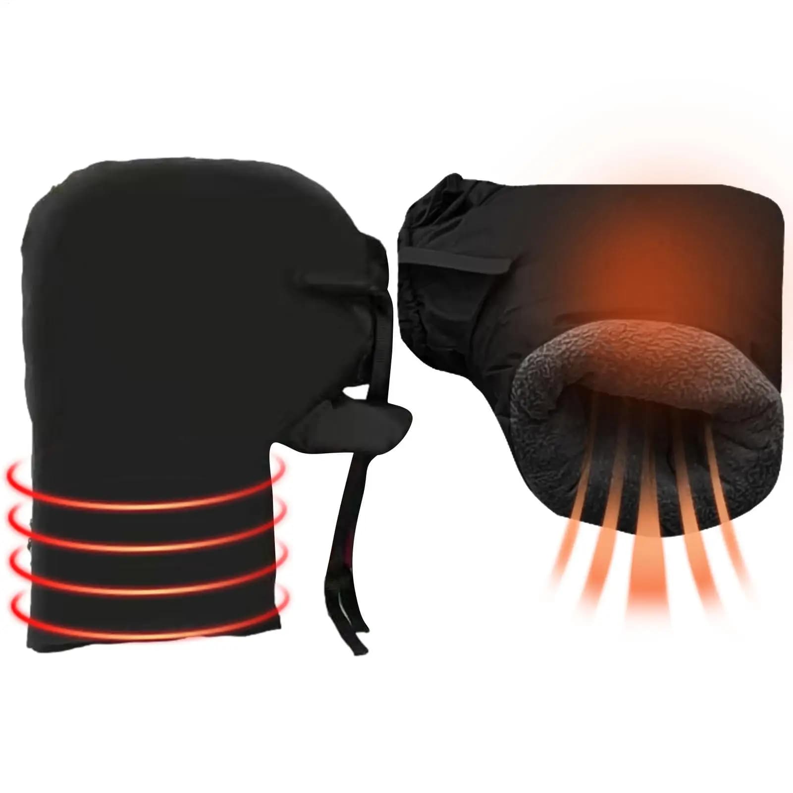Guanti da manubrio per moto Guanti da barra per scooter impermeabili Guanti da bicicletta per moto termici invernali Manicotti con manico caldo antivento