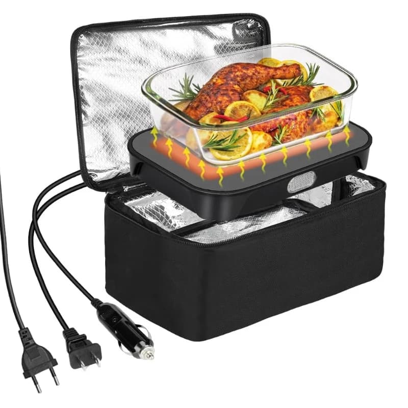Household convenient food heating food lunch box handbag aluminum foil thickened lunch box electric heating