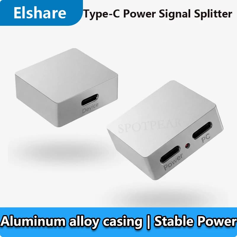 Splitter di Segnale e Alimentazione PiKVM per Raspberry Pi con Protezione da Alimentazione Inversa Tipo-C