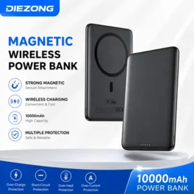 NEW 5000mAh Magnetic Power Bank 15W PD 20W Wired Charging Thin Card-Sized Slim Portable Powerbank for iPhone 17 Samsung IN STOCK