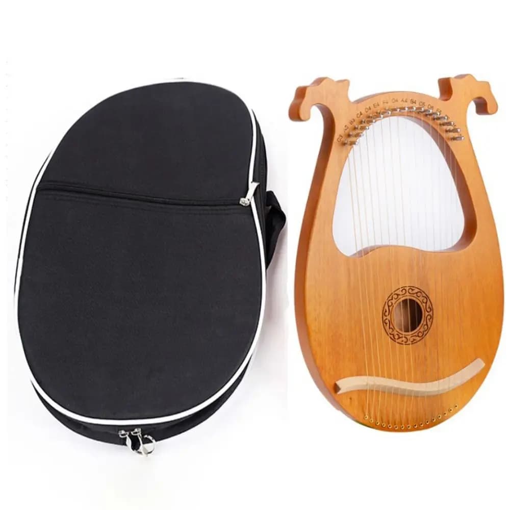 Universal Lyre Harp Bag Waterproof Zipper Lyre Storage Bag Case 10/16/19 Strings Portable Oxford Harp Box Outdoor