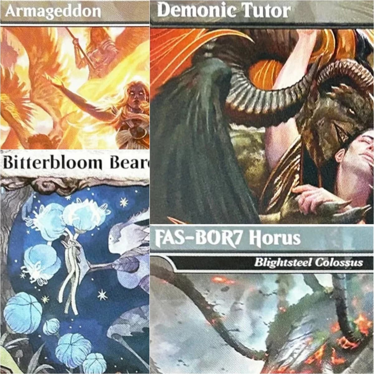Eddie the Judge/Tutor demoniaco Carte proxy magiche Carte proxy nere di alta qualità Gioco da tavolo proxy Carte collezionabili