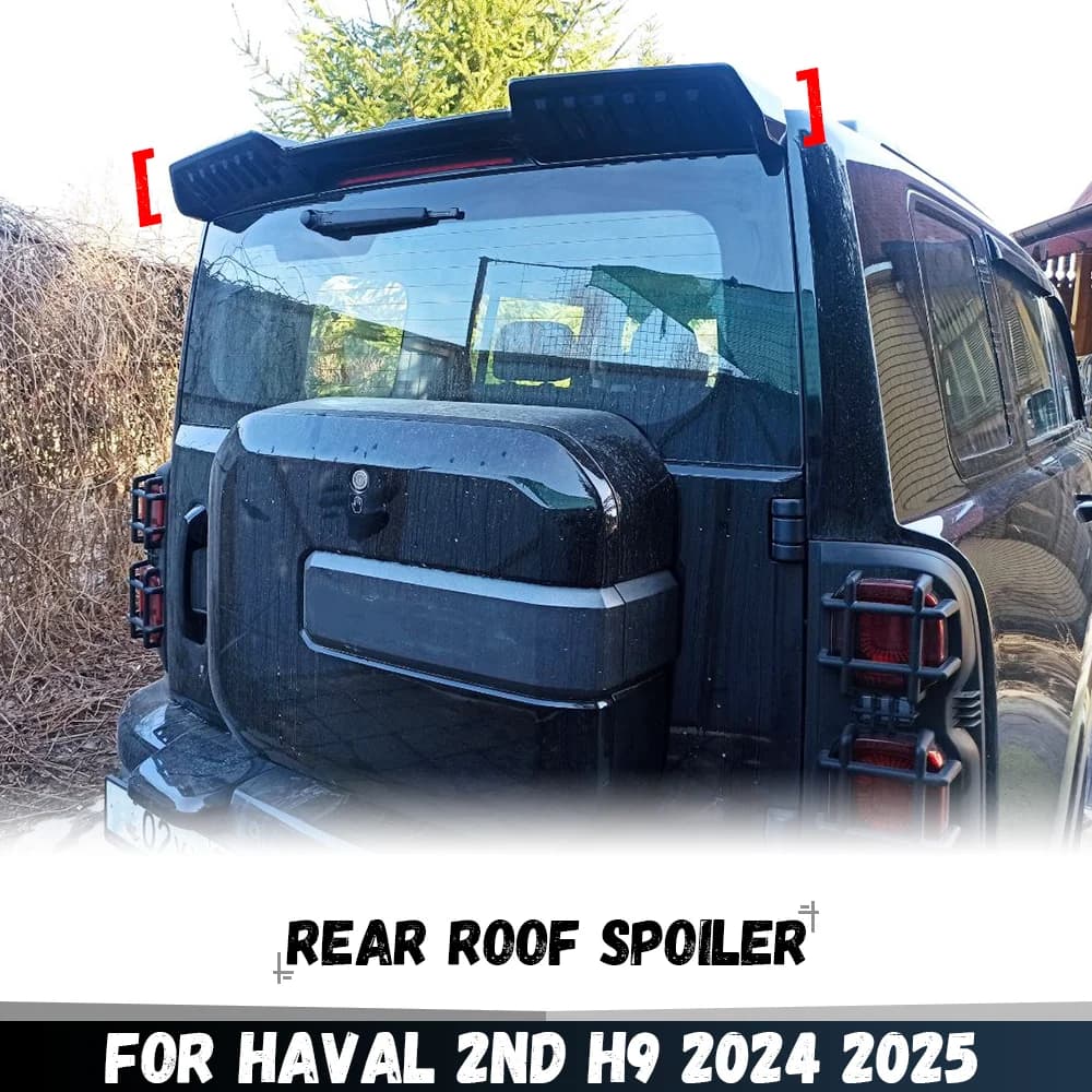 For Great Wall GWM Haval 2nd H9 2024 2025: Alettone Posterior, Spoiler Tetto Posteriore, Diffuser, Kit Carrozzeria Tuning
