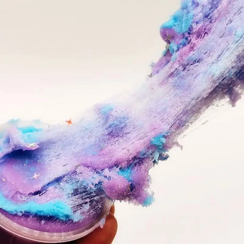1 Set 60ml Luna Fiocco di neve Fango Fai da te Gioco di decompressione Giocattoli Kit di melma Burro di cotone Fango Soffice stucco Non sedimenti Giocattolo di argilla colorata