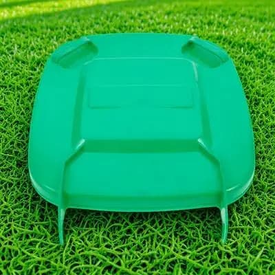 Plastic Outdoor Trash Can Lid Replacement Square Large Capacity Garbage Bin Cover Accessory Waste Bin Lid Protector