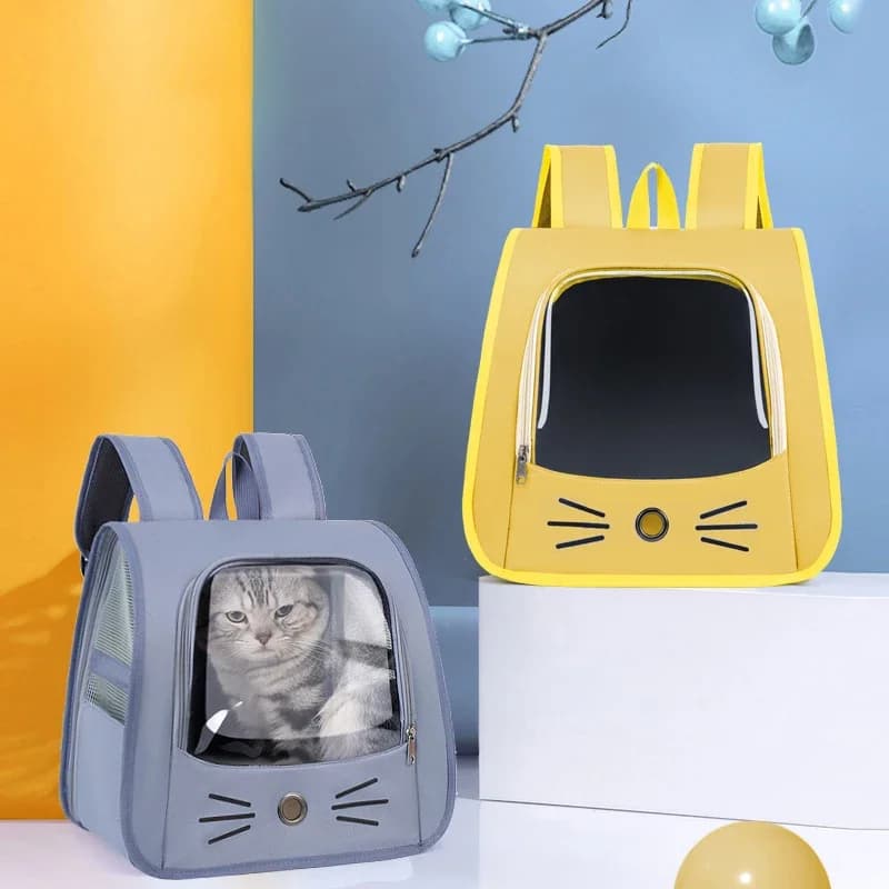 Transparent Pet Cat Carrier Bag Ventilate Cat Backpack Outdoor Travel Backpack Breathable Portable Shoulders JJ1934
