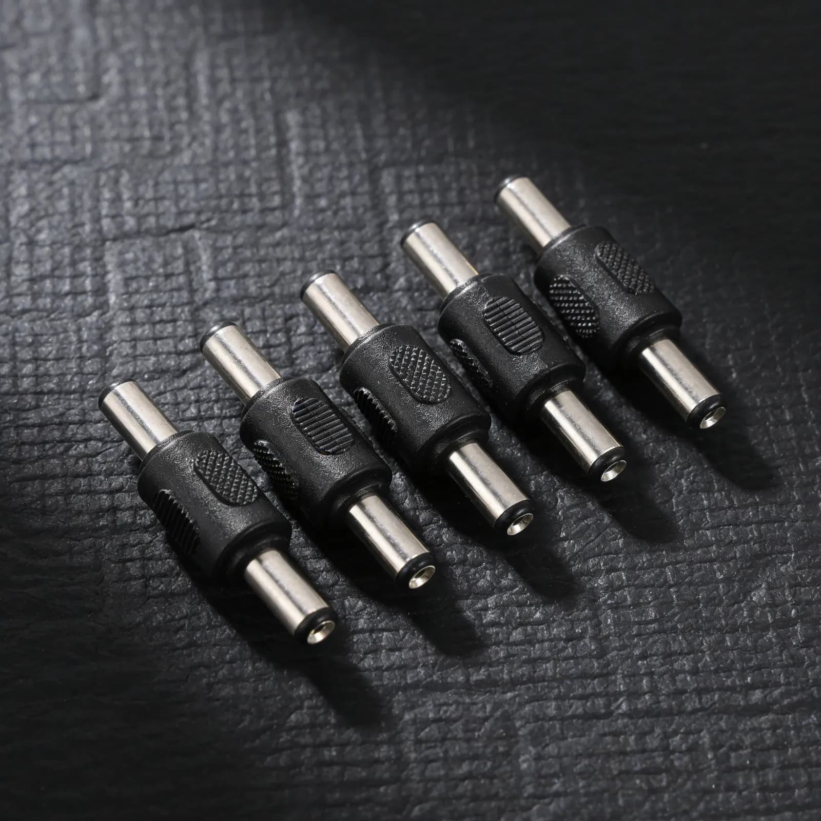 10 Pezzi Connettore DC Maschio-Maschio 5.5x2.1mm Dritto Adattatore Jack di Alimentazione per Laptop Router Telecamera di Sicurezza CCTV