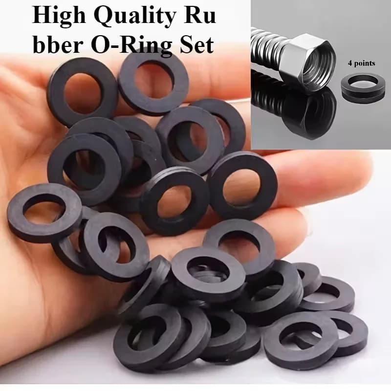 Set O-ring in gomma di alta qualità da 30 pezzi, adatto per tubi ondulati, tubi doccia, rubinetti, scaldabagni e valvole di regolazione