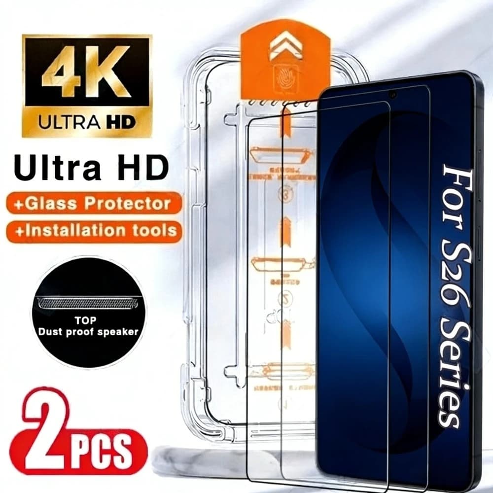 2 Pezzi Protezione Schermo Completa per Samsung Galaxy S26 S25 S24 S23 Ultra S22 S21 Plus S25 S24 FE Installazione con Un Clic Vetro