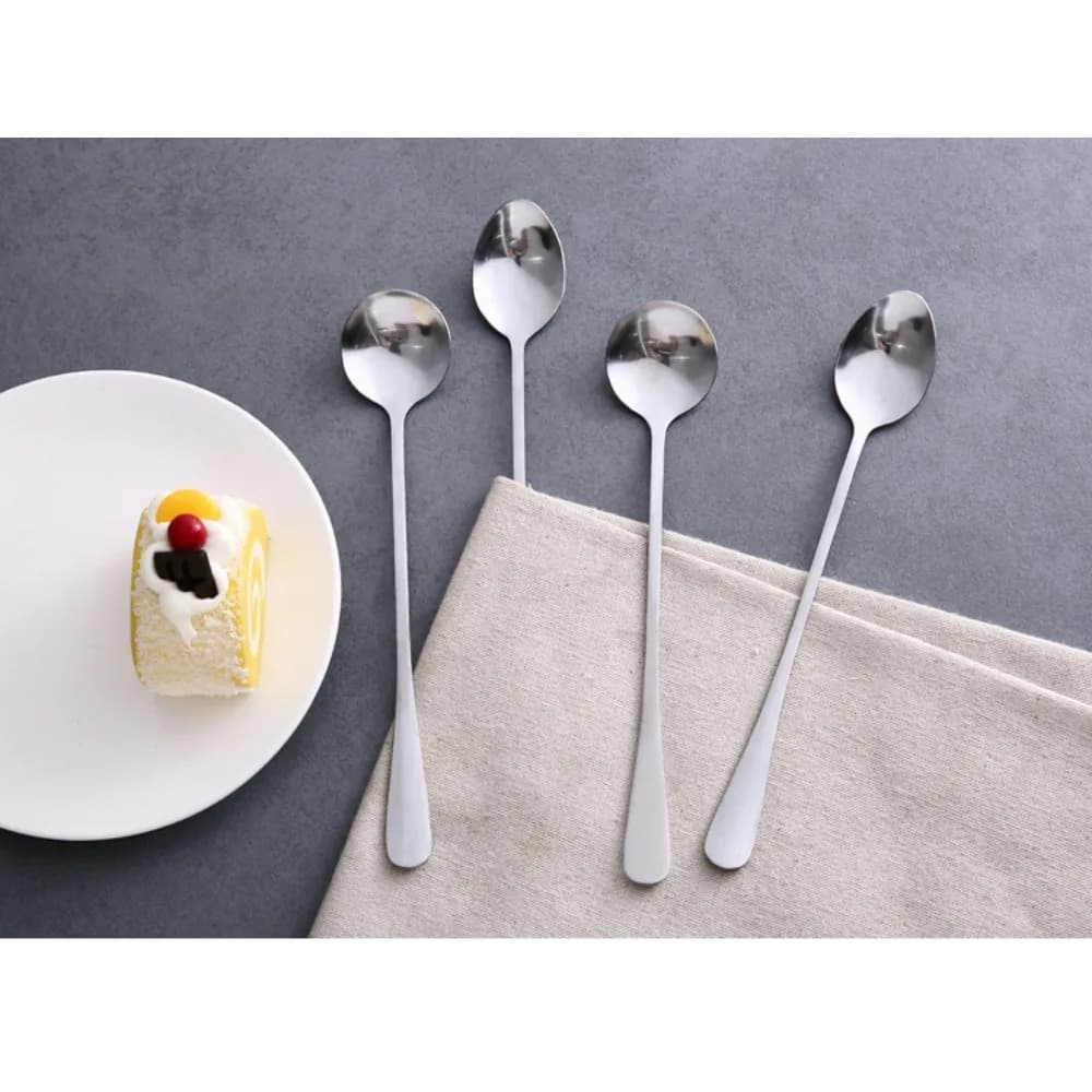 Cucchiaio Mescolatore per Cocktail in Acciaio Inox con Manico Lungo, Bastoncino per Miscelare, Shaker per Whisky, Accessorio da Bar e Cucina
