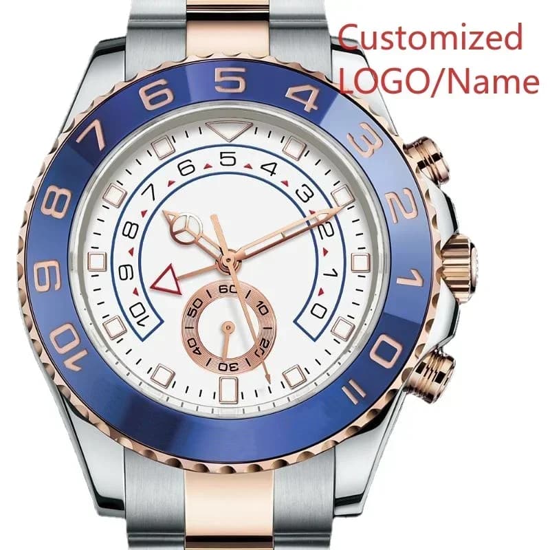 A989 Store Customized Watch 44mm Men's Luxury Master Automatic Mechanical Movement Sapphire Male Brand Clock Watches