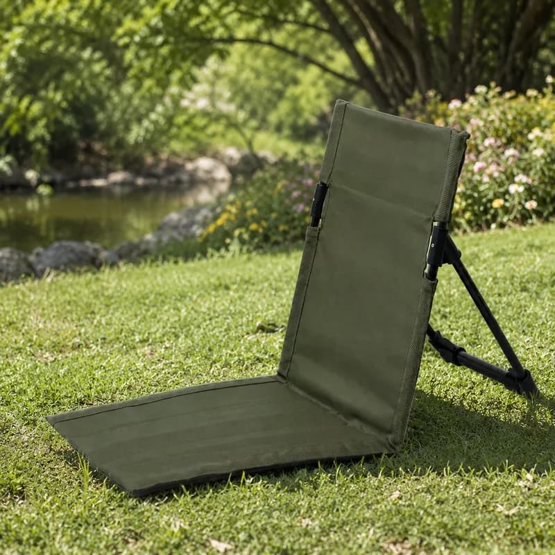 Lightweight Foldable Camping Seat Made from Durable Aluminum Alloy, Ideal for Beach, Fishing, and Outdoor Travel