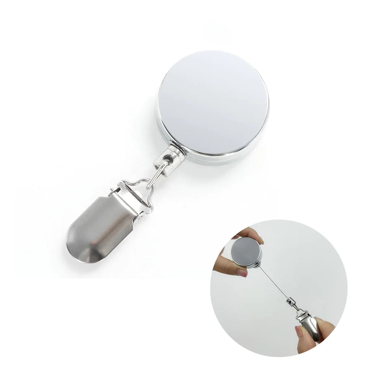 Retractable Spring Clip Auto‑Rebound Hook Clip Punch‑Free Multi‑Functional Pull Rope Clip For Household Hand Towel Storage