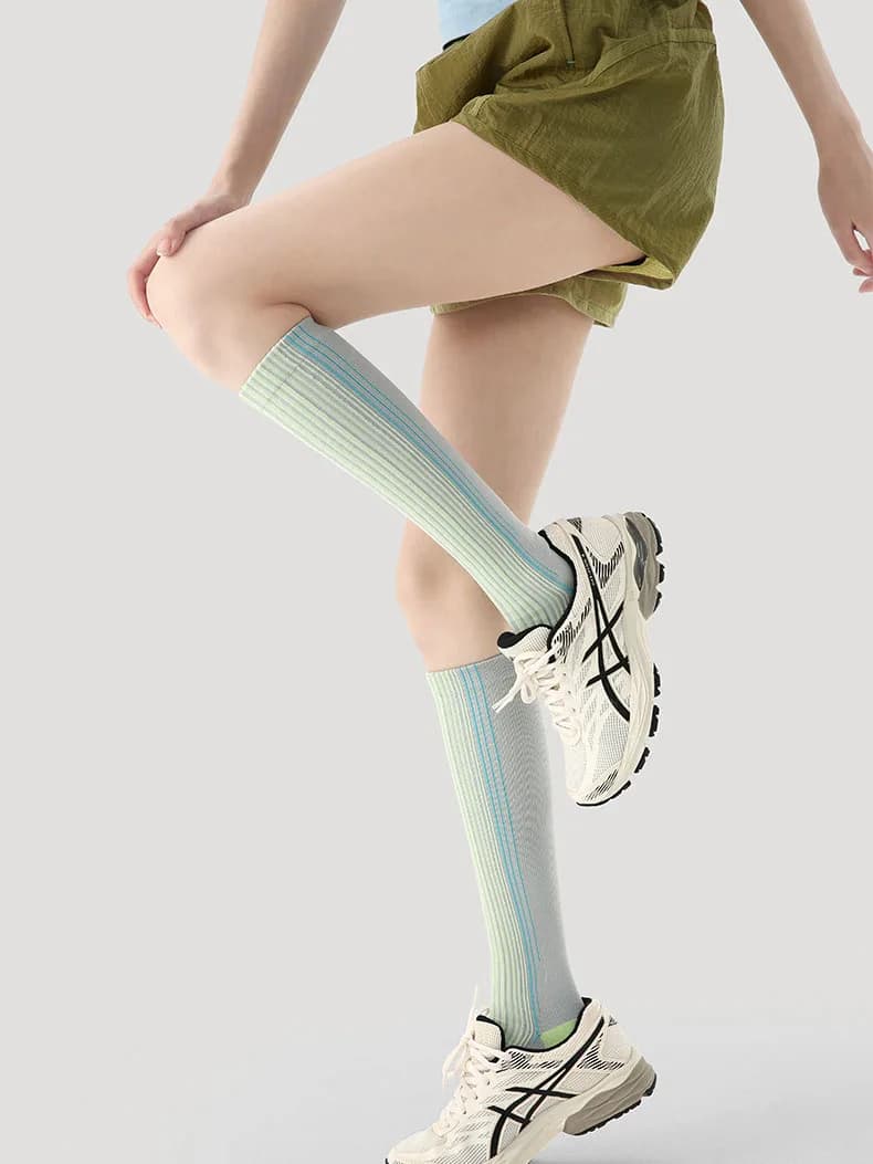 Women's Sock Sports Stress Leg Socks Compression Fitness Running Jump Rope Yoga Pilates Badminton Fashion Simple Versatile Socks