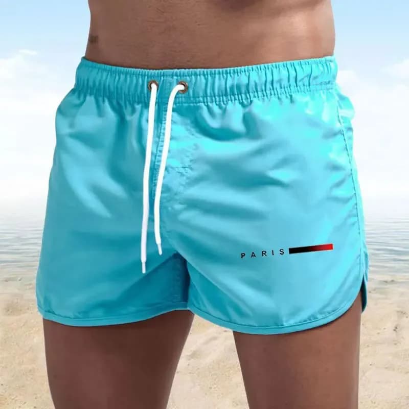 Pantaloncini estivi da uomo, pantaloncini da bagno ad asciugatura rapida, rete traspirante, asciugatura rapida, pantaloni da spiaggia, fitness, taglia