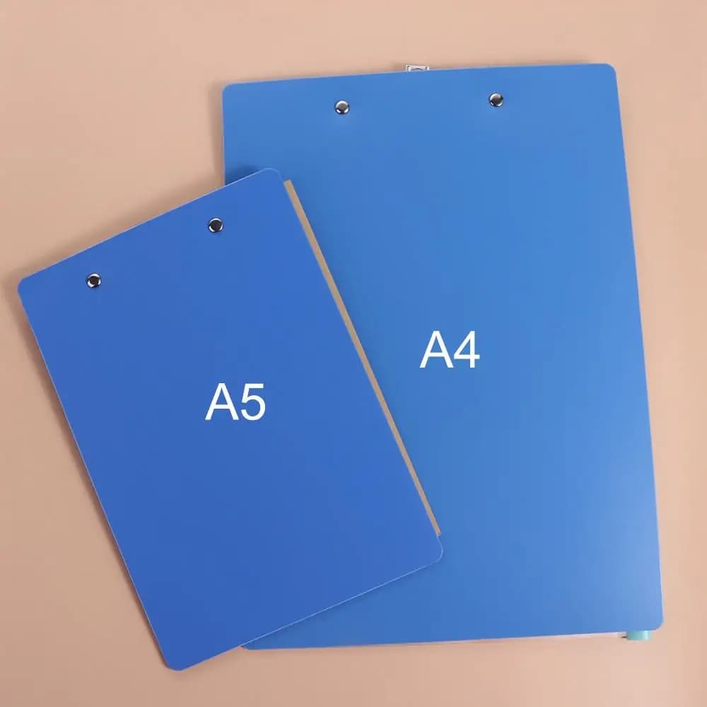 Con clip dorata a basso profilo Portablocco per appunti A4 Cartella per documenti Tavoletta per scrittura Cartella per file A4 A5 Blocco per appunti Blocco per fogli di scrittura