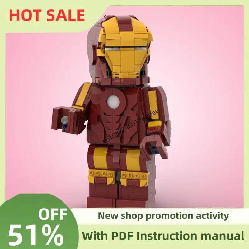 Nuovo 789 Pz Hot Famoso Eroe Film Moc Modello di Ferro Building Blocks Figura Fai Da Te Idee Creative Giocattoli Per Bambini Di Compleanno Regali Di Natale