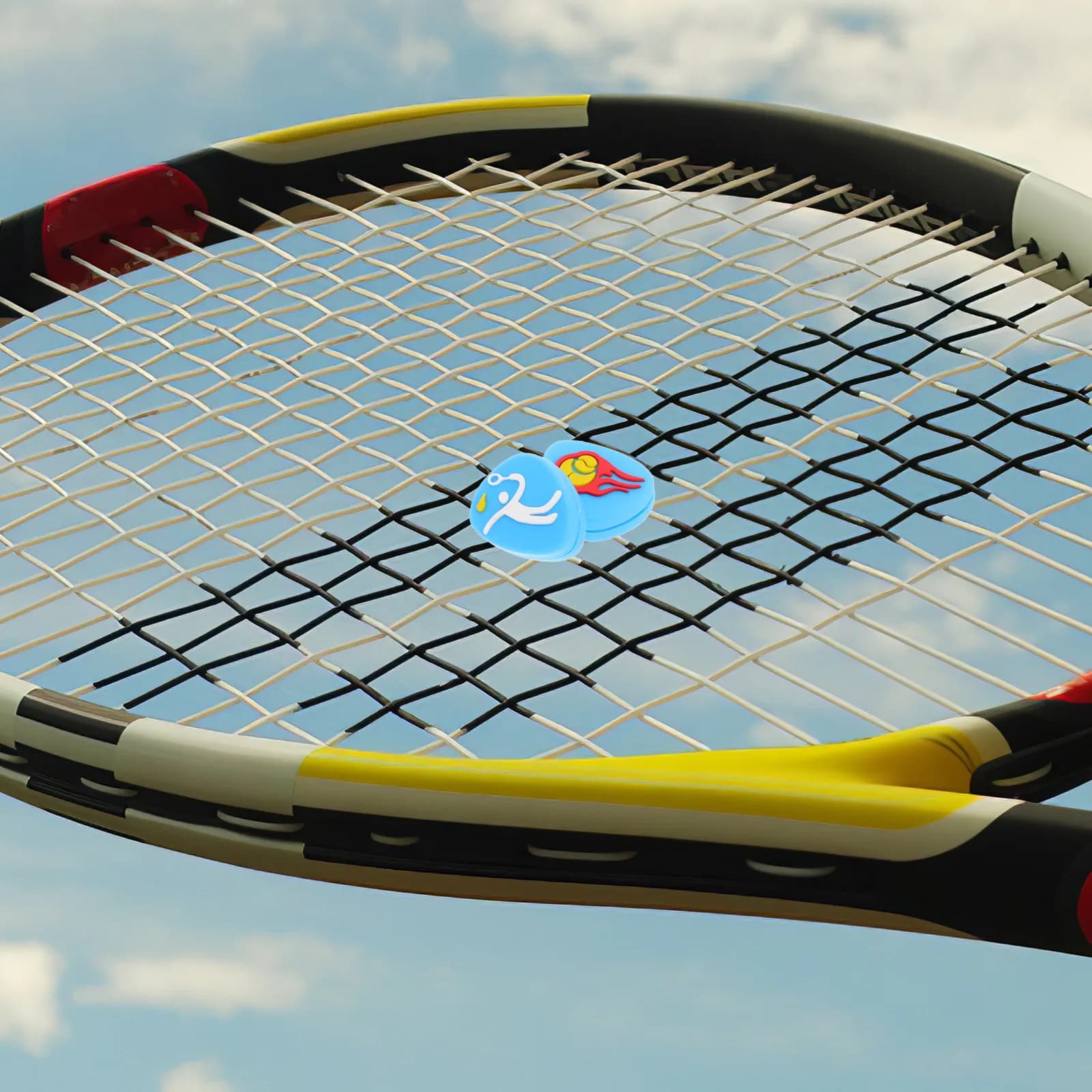 Set di 4 Piccoli Ammortizzatori per Racchette da Tennis, Antivibrazioni per una Presa Confortevole e Prevenzione degli Infortuni, Adatti a Tutti i Campi