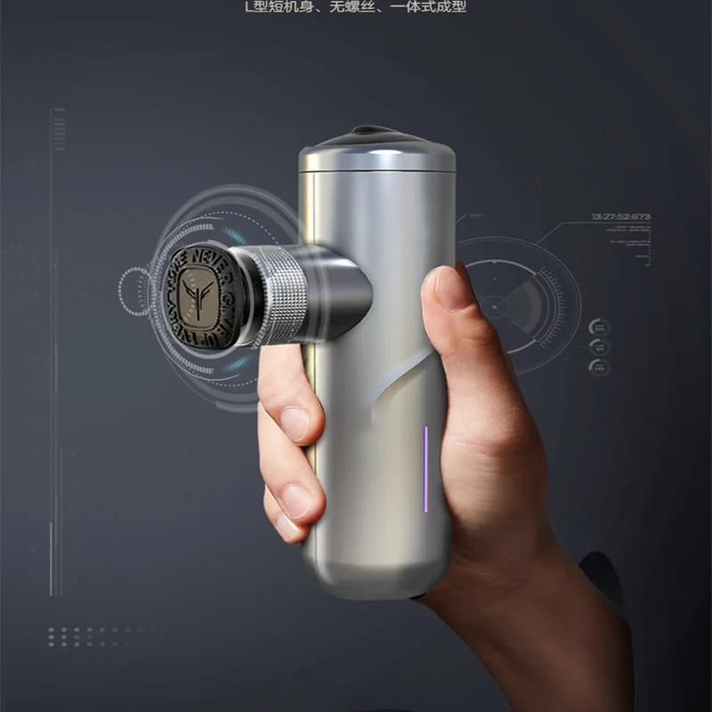 2022 New Portable Muscle Massage Relaxation Fitness Recovery Multiple Handle Long-Term Pocket Mini Gun For Band