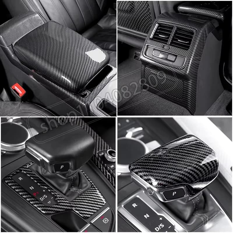 For Audi A4L B9 A5 S5 S4 2017-2025 Accessories Change of the inner lining Gear panel Frame Door handle Decalcomanie Cover
