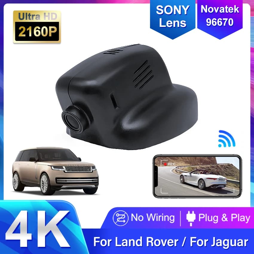 Videocamera DVR 4K Plug and Play per auto, dashcam per Land Rover Discovery 4 Freelander Evoque, per Jaguar XJ XJL XJ XF