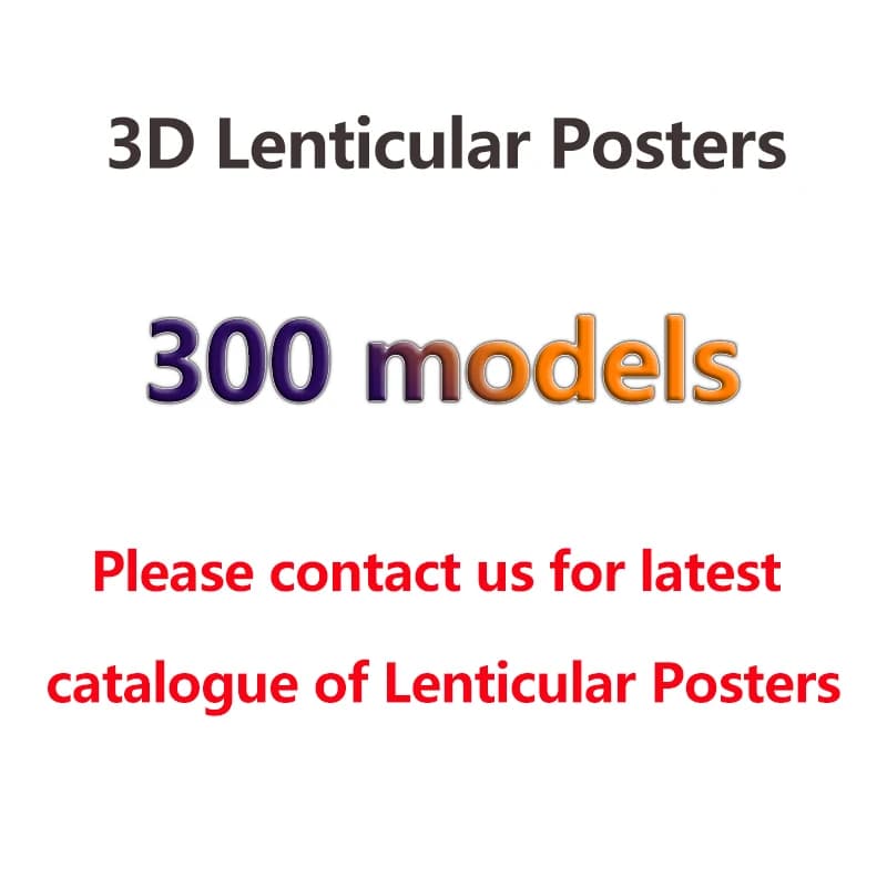 Dropshipping Anime 3D Lenticolare Poster Stampa per la decorazione della stanza (senza cornice)