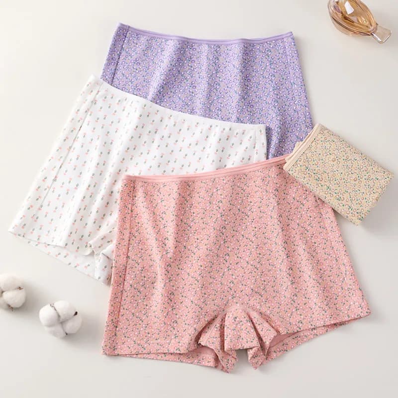 Women's Panties Comfortable Boxer Pants Thin Underwear Pure Cotton Underwear Breathable Soft High Bullet Intimates