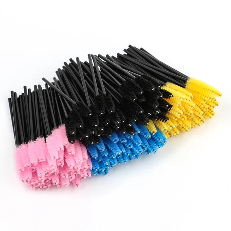 Set of 5/50 Eyelash Brushes, Applications for Extension Fin Eyelashes, Makeup Brushes, Mascara and Eyebrow Ties, Makeup Accessories