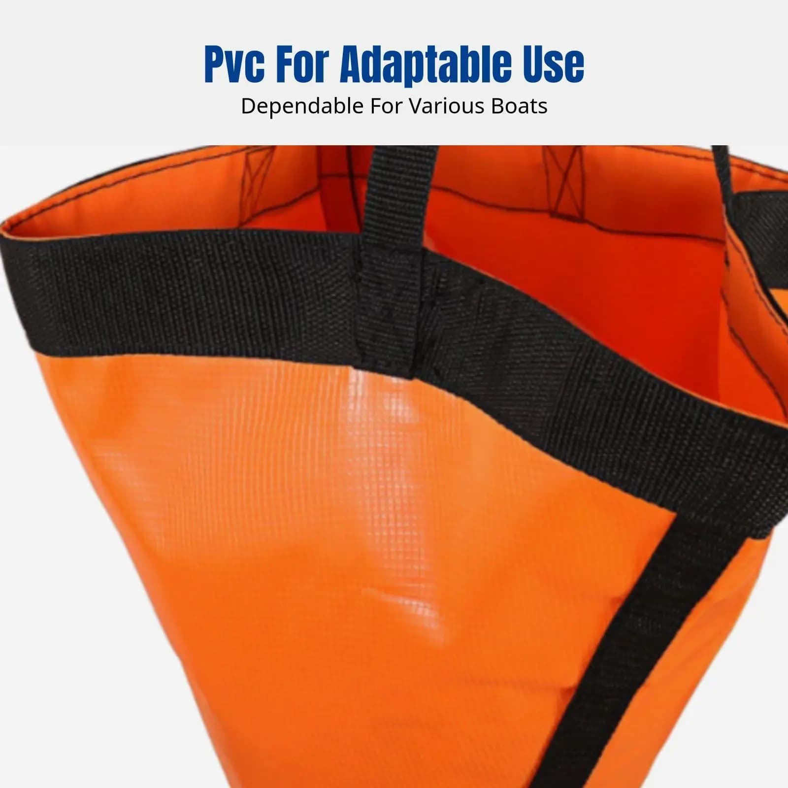 Floating PVC Boat Anchor Umbrella Anchor for Fishing Kayak Dinghies Inflatable Marine Boats Accessories Storage Sea Anchor