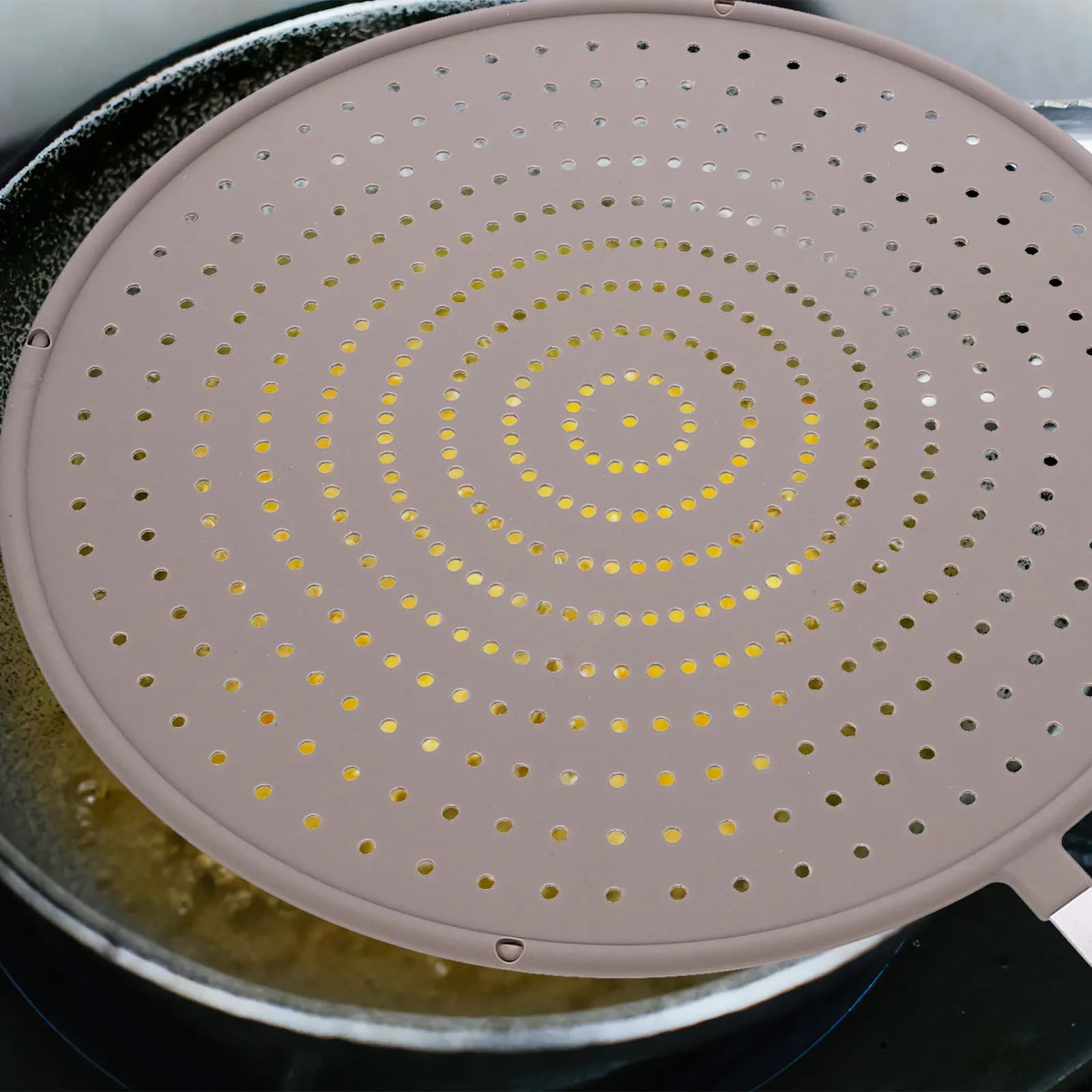 Silicone Anti-Scratch Screen, Anti-Oil Protection, Pail Cover, Thermal Insulation, Anti-Scoating, Pot Protector