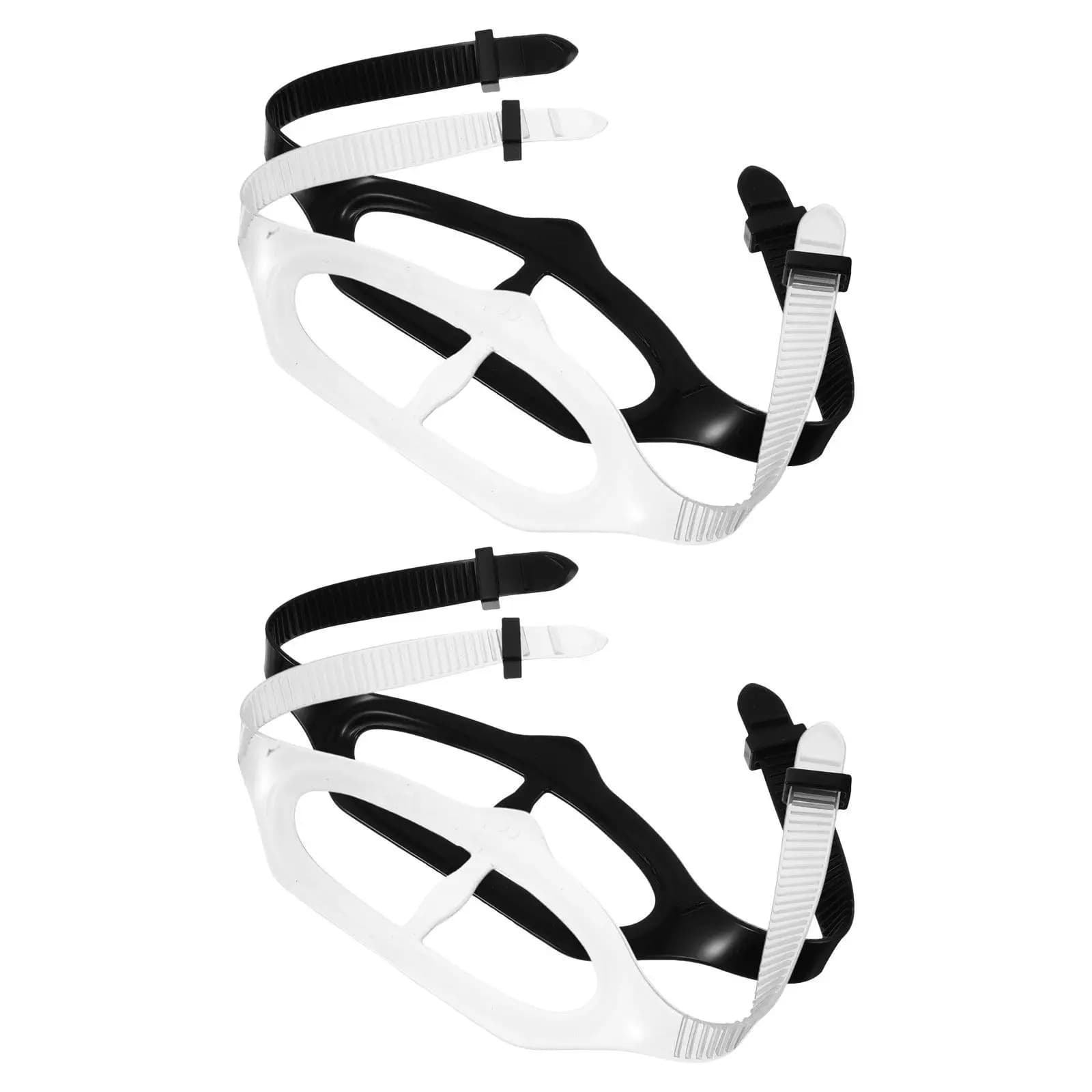 4 Pezzi Cinturino per Maschera Subacquea in Silicone Universale Regolabile Antiscivolo per Occhialini da Nuoto, Snorkeling e Apnea