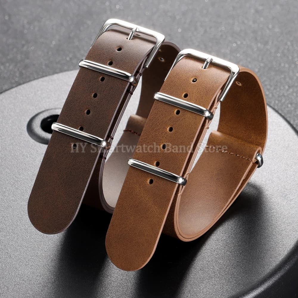18mm 20mm 22mm Leather Watch Strap for Seiko for Omega Universal Cowhide Wrist Band Men Women Replacement Bracelet Accessories