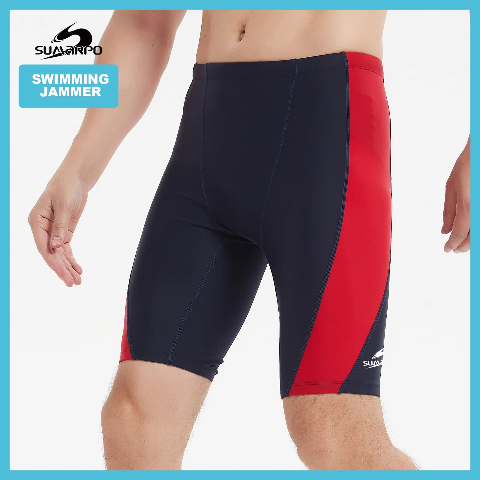 Jammers da bagno atletici da uomo SUMARPO, costumi da bagno attillati ad asciugatura rapida per corse e allenamento