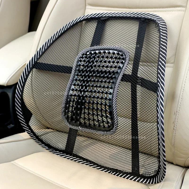 Cuscino per Sedile Auto con Supporto Lombare in Rete, Cuscino Massaggiante per Schiena, Supporto per Casa e Ufficio