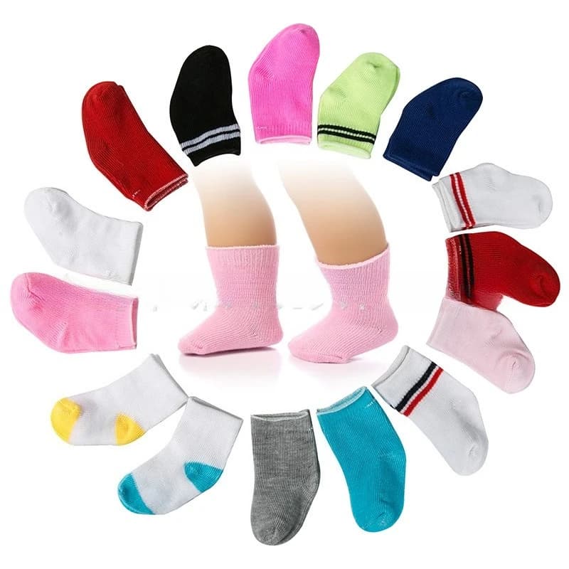 Doll Accessories Socks Cute Sport Stripe for 43Cm Baby Reborn&18inch American Doll Clothes Accessoy