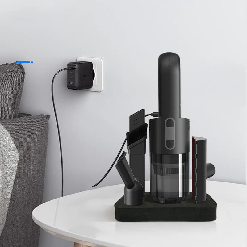Cordless Handheld Mini Vacuum Cleaner, Lightweight Portable Dry Vacuum for Car & Home Dual Use