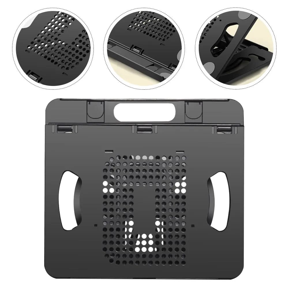 Supporto Pieghevole per Laptop, Stand Regolabile per Tablet, Supporto per Computer Portatile con 8 Angoli di Visione, Supporto Robusto e Stabile, Portatile