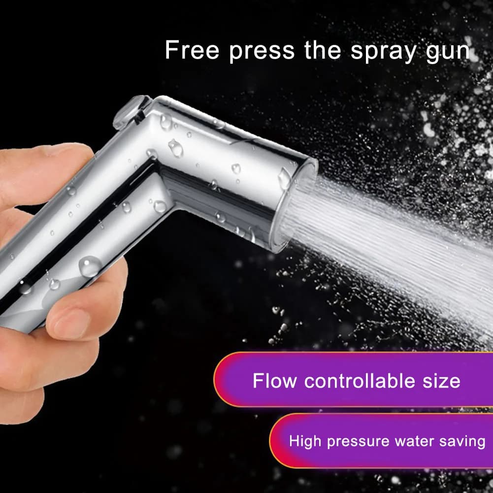 Ugello Irrigatore Bidet Senza Pressione per Controllo Manuale della Rilascio dell'Acqua, Compatibile con Tubi da Giardino Standard e Rubinetteria da Bagno