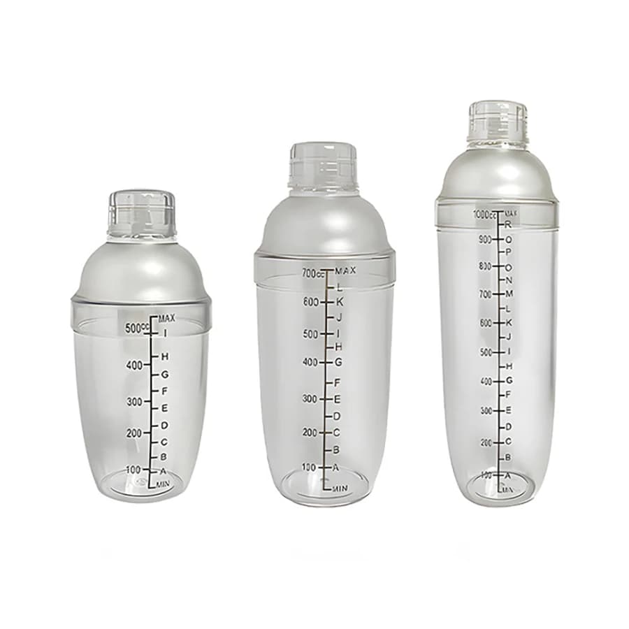 Shaker per cocktail in plastica Miscelatore per bevande Shaker a mano Tazza con squame Boba Shaker per tè Matcha Shaker Cup per strumento bar di miscelazione vino al latte